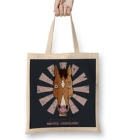BoJack Horseman Retro Japanese Bez Çanta Uzun Saplı