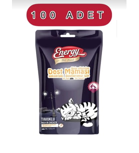 Energy Tavuklu Dosluk Kedi Maması 100 Gram 100 Adet
