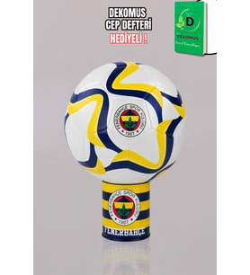 "DEKOMUS CEP DEFTERİ HEDİYELİ" LİSANSLI FENERBAHÇE WAVE FUTBOL TOPU NO:5