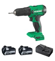 Hikoki DV18DA-5.0 18V/5.0Ah 50Nm Çift Akülü Şarjlı Darbeli Matkap (Yeşil)