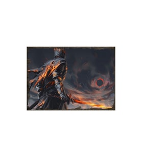 35cmX50cm Ahşap Tablo Dark Souls 3 Fanart