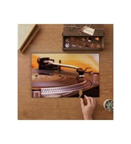Dj Turntable Plak Pikap Müzik Tasarımı 240 parça Ahşap Puzzle Ahşap Kutuda MP07297