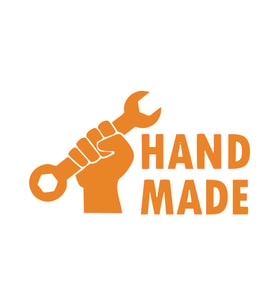 Hand Made Anahtar El Yapımı Sticker17x17 Cm Turuncu