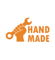 Hand Made Anahtar El Yapımı Sticker17x17 Cm Turuncu