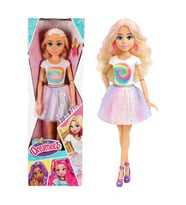 Dreameez Moda Bebeği 71 cm Boyunda, Hareketli Eklemli ve Özel Küpe Aksesuarlı Dev Prenses