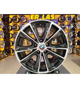 4 Adet BMW ORIJINAL 7.5*17 5*120 ET30 72.6 BLACK MACK JANT REVİZE EDİLMİŞ (Takım)
