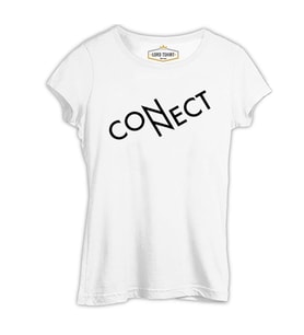Connect with N Beyaz Kadın Tshirt