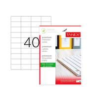 Tanex Laser Etiket Kod 2040 52.5mm x 29.7mm