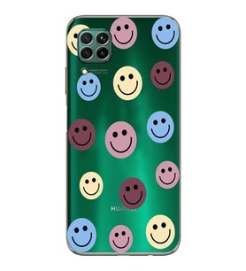 Huawei P40 Lite Uyumlu Baskılı Yumuşak Silikon Şeffaf Telefon Kılıfı