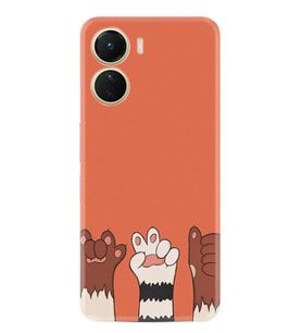 Vivo Y16 Kılıf Resimli Desenli Silikon Platinium Series Three Hand 1818