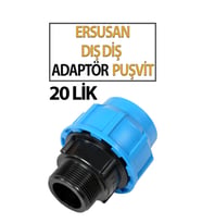 20 mm Dış Diş Adaptör – Boru ve Hortum Bağlantı Aparatı