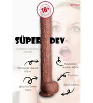 Do it Love - Süper Dev Uzun Dildo - Güçlü Vantuz - 43cm Uzunluk 5.5cm Kalınlık - Derin Haz