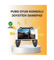 Joystick ve Parmak Tetikleyicili Mobil Oyun Gamepad Tutucu