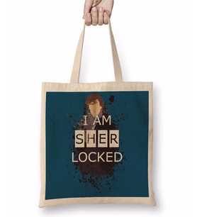 I AM SHER LOCKED Bez Çanta Uzun Saplı