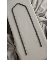 Hematit Doğal Taş Mat Siyah Küp Kesim 3x3mm Dizi [AA]