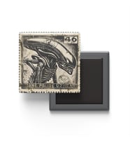 Alien (Xenomorph) - Baskılı Buzdolap Magneti Kare - 9x9 cm