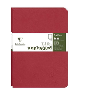 Clairefontaine Age Bag Stapled A4 Çizgili Defter Bordo 733072C