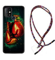 INFINIX Hot 8 9 10 11S Hot 10 Play 10T Kılıf Boyun Asklı Rasta Silikon Boks Eldiveni 1763