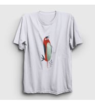Presmono Unisex Beyaz Cool Bird Kuş T-Shirt 290720tt (Beyaz)
