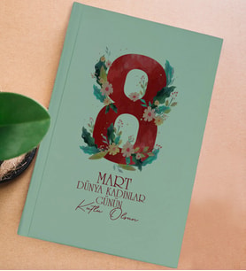 BK Gift 8 Mart Tasarımlı Sert Kapaklı Yeşil Lastikli Defter , Arkadaşa Hediye, Yeni İş Hediyesi, Doğum Günü Hediyesi (Model 5)