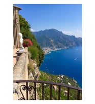 Amalfi Sahili Tablo Ahşap Poster Dekoratif