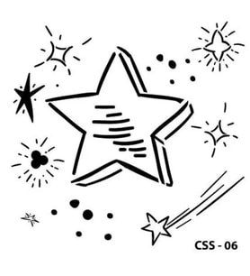 CADENCE CSS-06 STENCİL ŞABLON 25x25 - YILDIZ