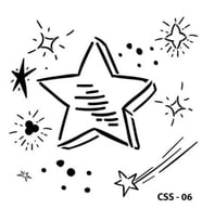 CADENCE CSS-06 STENCİL ŞABLON 25x25 - YILDIZ