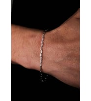 925 Ayar Gümüş Old Money Minimal Ataç Bileklik