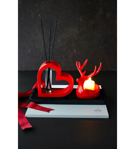 Bambu Çubuklu Oda Kokusu Tea Light Mumluk Seti Hediyelik Dekoratif