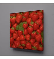 ÇİLEKLER KANVAS TABLO 120x120cm (Karışık)
