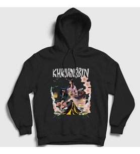 Presmono Unisex Siyah Poster Laura Lee Khruangbin Kapüşonlu Sweatshirt 556801tt