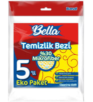 %30 Mikrofiberli Temizlik Bezi 5'Li Eko Paket
