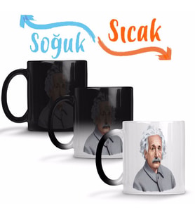 Albert Einstein Sihirli Kupa Bardak Porselen