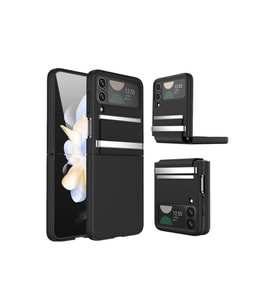 Samsung Galaxy Z Flip 3 Kılıf Belt Flip Kapak - Siyah