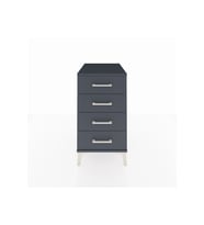 Kronos Komodin 4 Çekmeceli 44x59x80 Antrasit-Antrasit