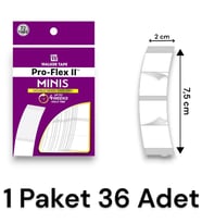 Walker Tape Pro-flex II™ Mini's Protez Saç Bandı Oval (2,0cm X 7,5cm) 36 Adet (72 Parça)