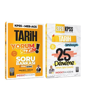 İndeks Akademi 2026 KPSS TYT AYT Tarih Yorum Sizin Soru Bankası ve Deneme Seti 2 Kitap