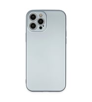 Apple İphone 12 Pro Max Kılıf Nano İçi Kadife Silikon - Sky Blue