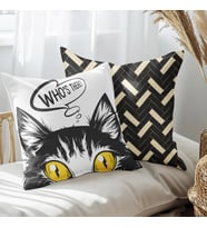 eJOYA Kedi Gözü Tasarımlı 2'li Yastık İçi Ve Kırlent Kılıfı 45cm 113498