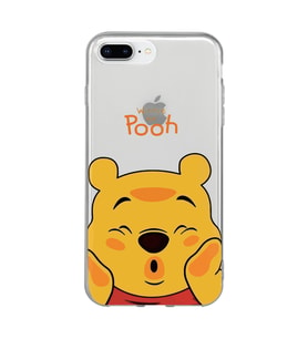 Iphone 7 Plus / 8 Plus Uyumlu Winnie The Pooh Desenli Şeffaf Telefon Kılıfı
