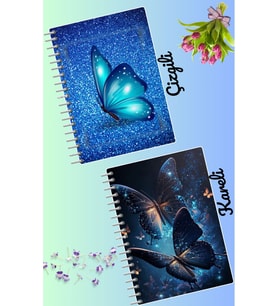 Büyülü tasarımlar defter seti 2 adet A4 boyutu 21*30 çizgili + kareli 60 syf