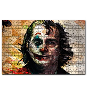 Cakapuzzle Joker Dijital Yağlıboya Sanat  Puzzle Yapboz MDF (Ahşap) (120 Parça)