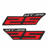 YAMAHA  MT-25 UYUMLU KIRMIZI YAN STICKER SET