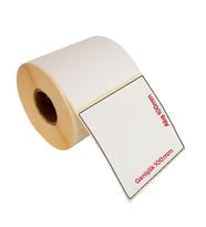 Kuşe Geniş Barkod Etiketi 100x100mm (500 lü Rulo)