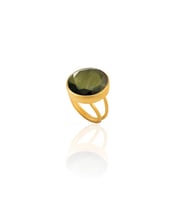 Kadir Jewellery 22 Ayar Altın Kaplama Zirkon Taşlı Kadın Otantik Yüzük