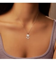 Kişiye Özel 925 Ayar Gümüş Tatlı Koala Figürlü Kolye