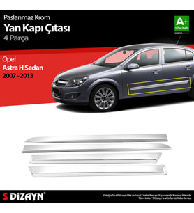 Opel Astra H SD Krom Yan Kapı Çıtası 4 Prç 2008-2013