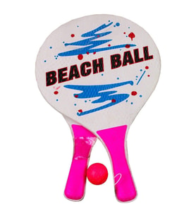 Beachball Tahta Raket Fileli 3394