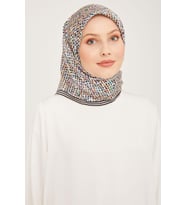 Armine Nostalji Serisi İpek Sura Eşarp 9013DS-04 (Çok Renkli)
