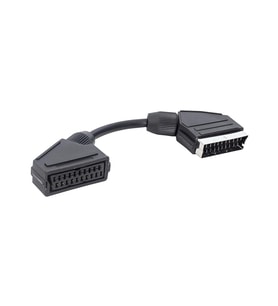 Scart Scart Erkek-Dişi Ara Kablo 20 Cm Elektromer